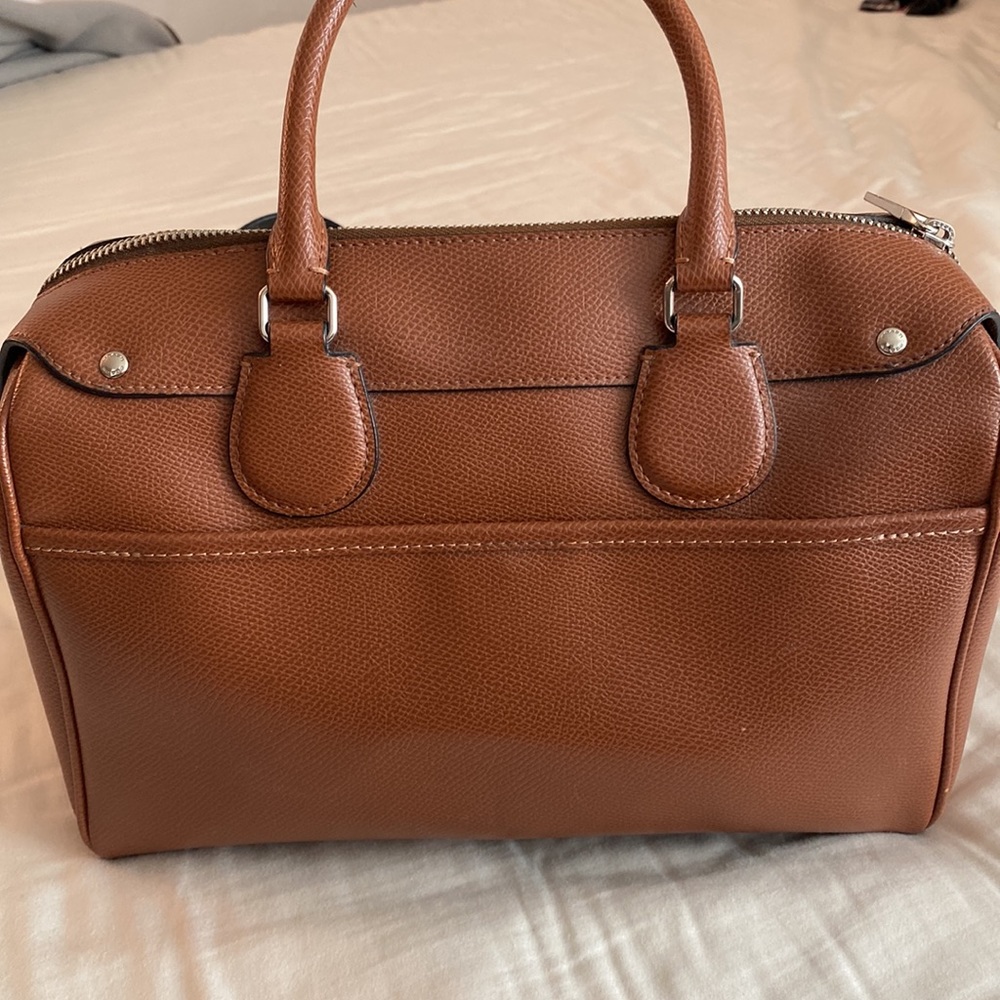 Coach Brown Leather Bag with Snoopy Design - Picture 3 of 8